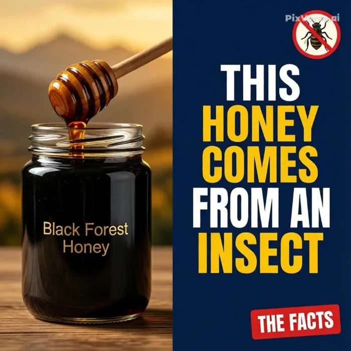 Black Forest Honey comes from insect honeydew, not flowers