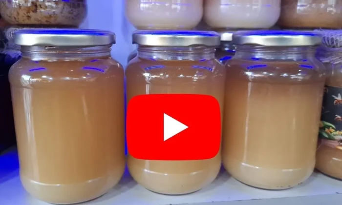 YouTube video explaining what Kashmiri apple blossom white cream honey is