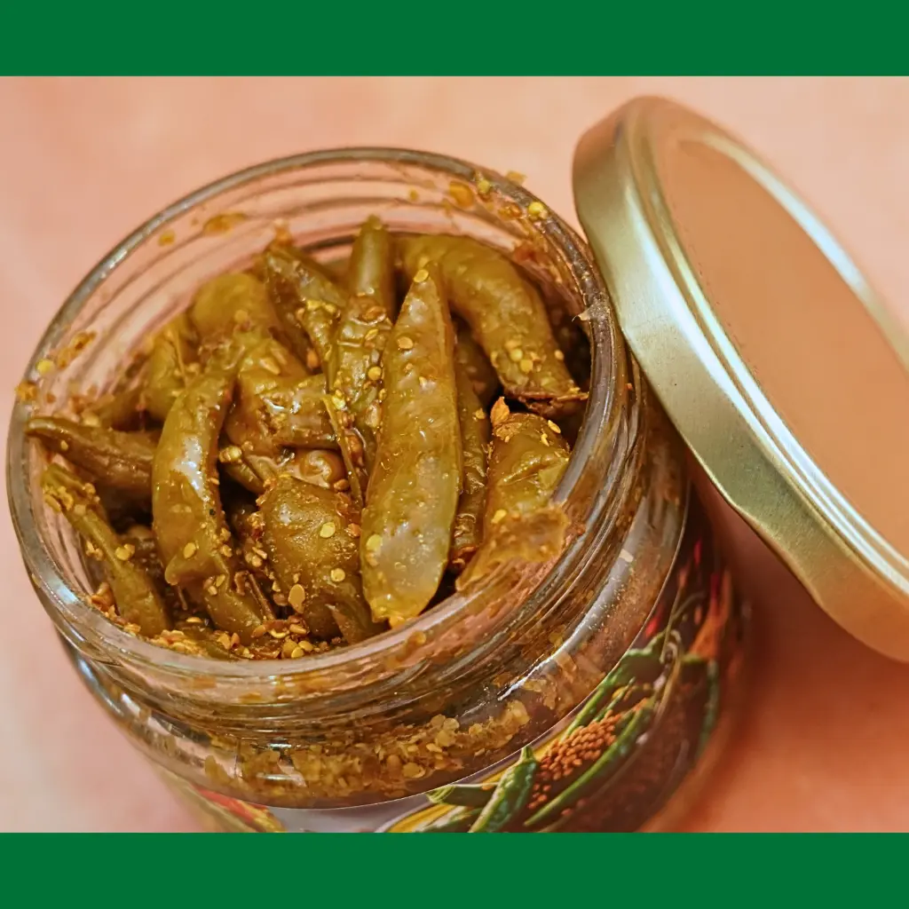 AL Zareen – Authentic Kashmiri Green Chilli Pickle | Spicy, Tangy & Flavorful | 300g