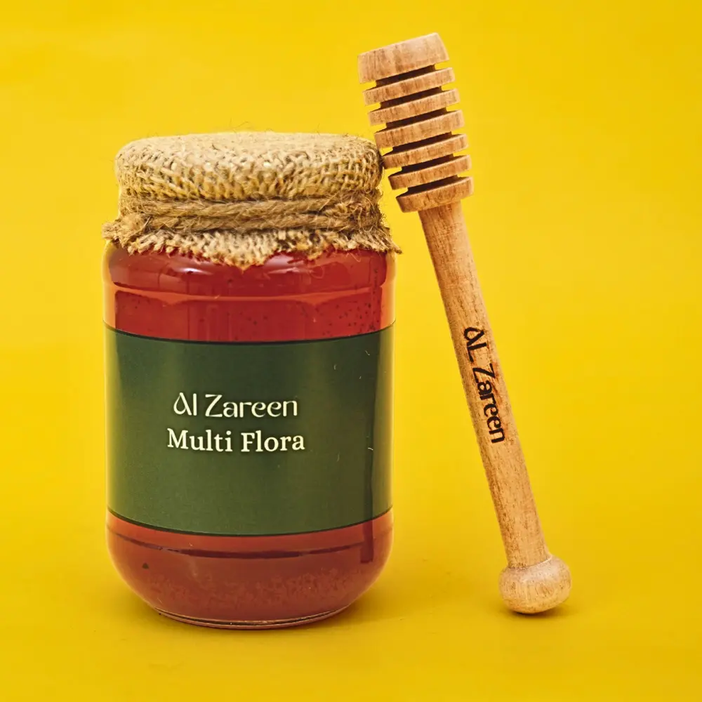 Kashmiri Multi Flora Honey – Pure, Filtered & Lab-Tested | 500g | AL ZAREEN