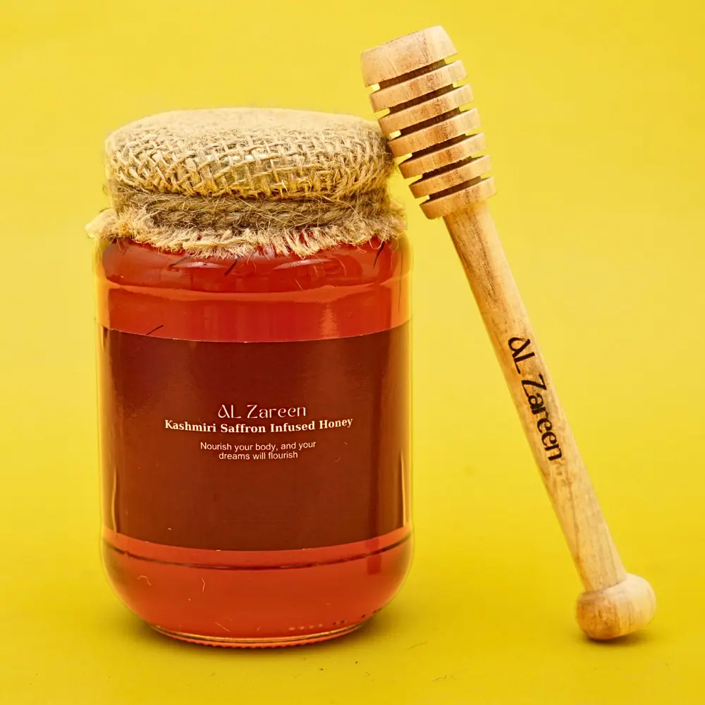 Al Zareen Saffron Infused Honey | 100% Pure Kashmiri Saffron Honey