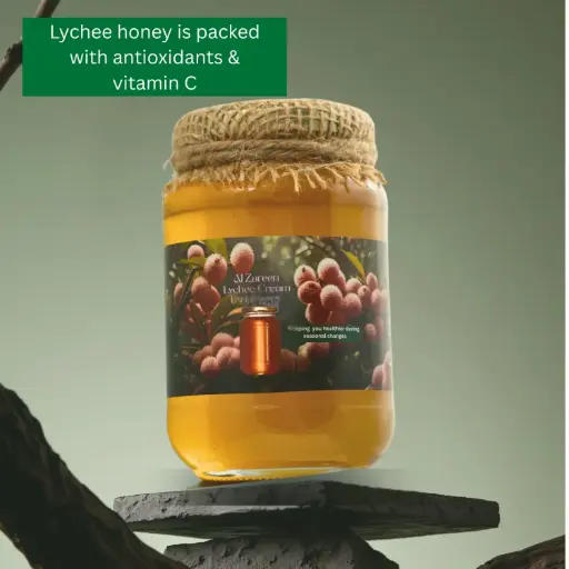 Al Zareen Lychee Honey l Non Kashmiri Origin l 100% Raw