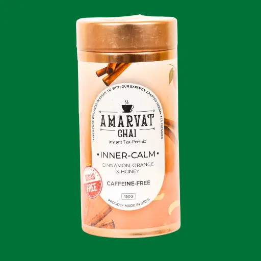Chai Instant Tea-Premix – Inner-Calm | Cinnamon & Orange | Caffeine-Free & Relaxing Herbal Blend
