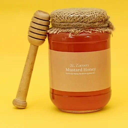 🍯 Al Zareen Mustard Honey | 100% Pure & Natural | 500g